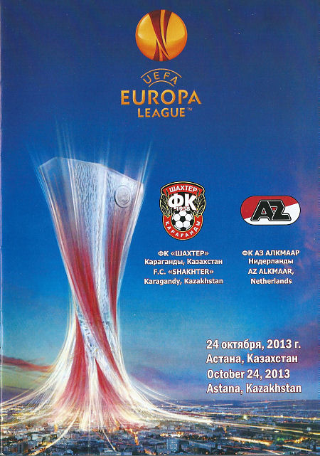 AZ Programma 24-okt-2013 Shaktar Karagandy uit